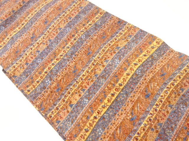 JAPANESE NAGOYA OBI / CHIRIMEN / STRIPE / ARTIST WORK